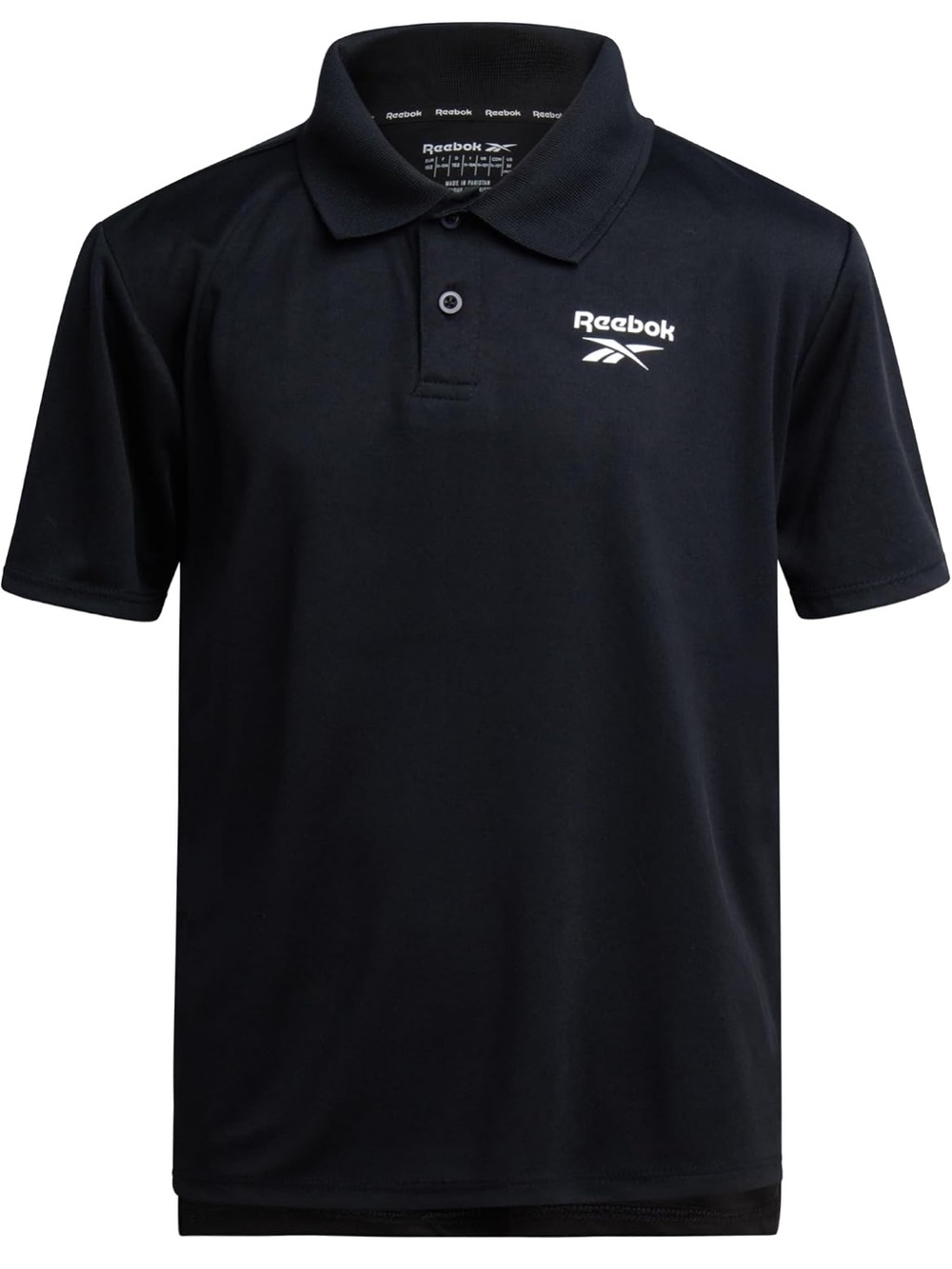 Reebok Boy’s Classic White Polo with Green Logo